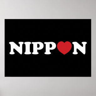 Nippon Love Heart Poster