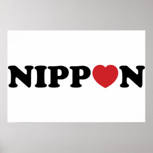 Nippon Love Heart Poster