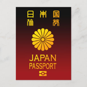 Nippon passport postcard
