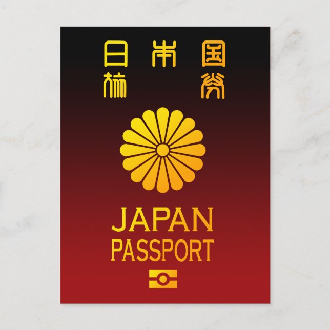 Nippon passport postcard (Front)