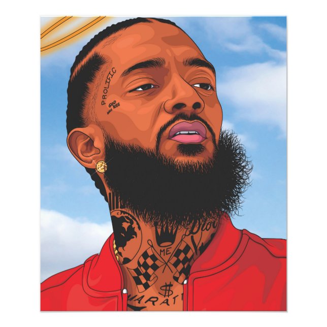nipsey hussle photo print (Front)