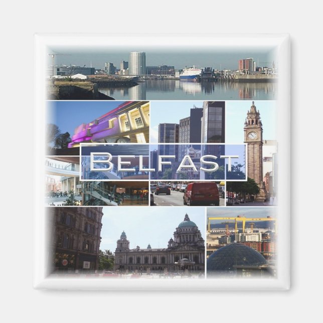 NIR008 BELFAST, Northern Ireland, Fridge Magnet (Front)