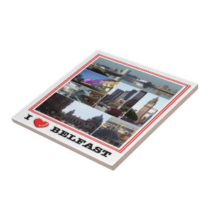 NIR016 BELFAST "I LOVE", Northern Ireland, Tile