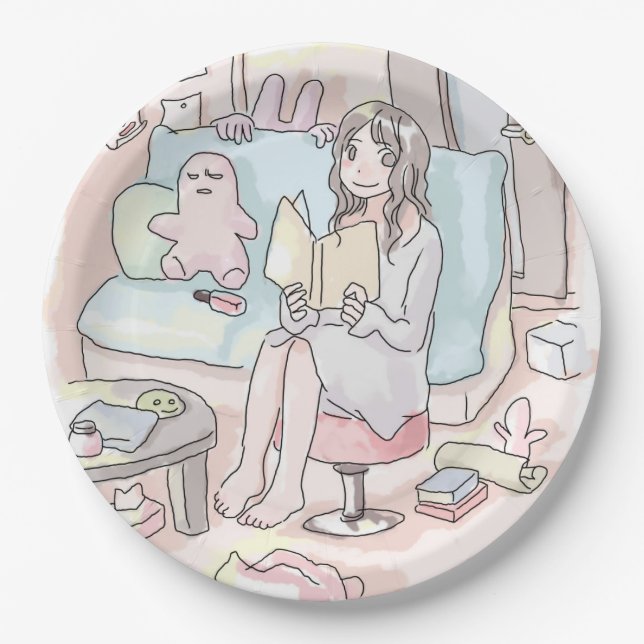Nirakujiku Paper Plate (Front)