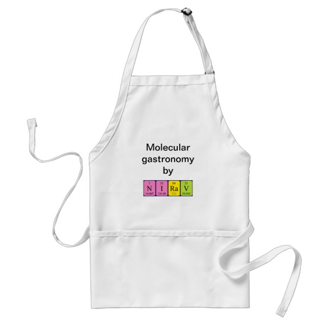 Nirav periodic table name apron (Front)