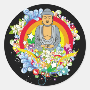 Nirvana Buddha Classic Round Sticker
