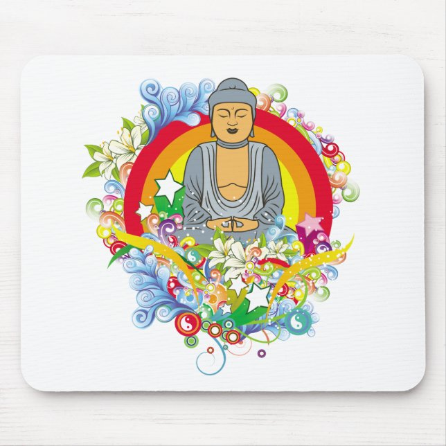 Nirvana Buddha Mouse Mat (Front)