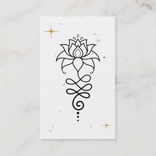 *~* Nirvana Buddhist Sacred Geometry Lotus Cosmic Business Card (Front)