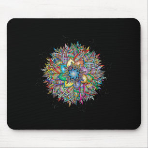 Nirvana Mandala Geometry Sacred Fractal Art Yoga M Mouse Mat
