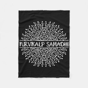 Nirvikalp Samadhi Mandala Sacred Fractal Geometry Fleece Blanket