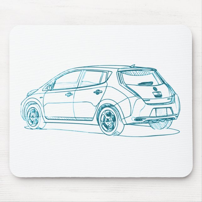 Nis Leaf EV6 2010 Mouse Mat (Front)
