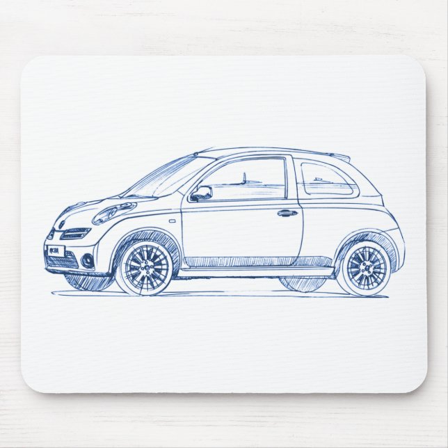 Nis Micra 2008 Mouse Mat (Front)