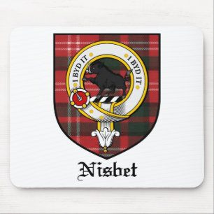 Nisbet Clan Crest Badge Tartan Mouse Mat