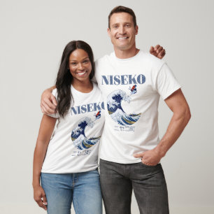  Niseko Free Rider, Vintage Japanese Art T-Shirt