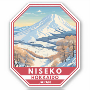 Niseko Hokkaido Japan Winter Travel Art Vintage