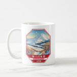 Niseko Hokkaido Japan Winter Travel Art Vintage Coffee Mug<br><div class="desc">Niseko Winter art design showcasing the winter landscape.</div>