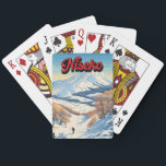 Niseko Hokkaido Japan Winter Travel Art Vintage Playing Cards<br><div class="desc">Niseko Winter art design showcasing the winter landscape.</div>