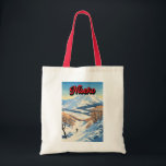 Niseko Hokkaido Japan Winter Travel Art Vintage Tote Bag<br><div class="desc">Niseko Winter art design showcasing the winter landscape.</div>