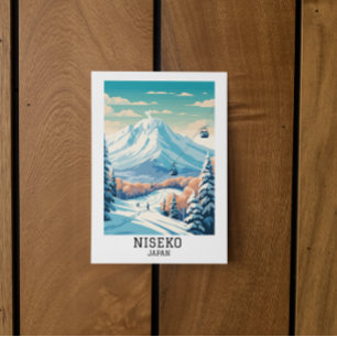 Niseko Japan Winter Travel  Postcard