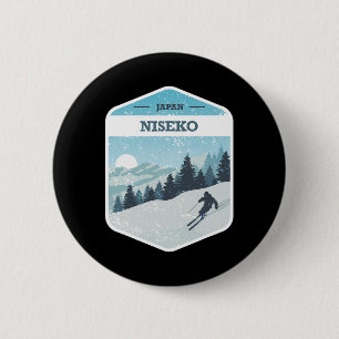 Niseko Ski Resort Japan Hokkaido Island Snowboardi 6 Cm Round Badge