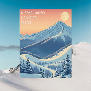 Niseko United Japan Hokkaido ski Postcard