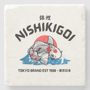 Nishikigoi 錦鯉 stone coaster