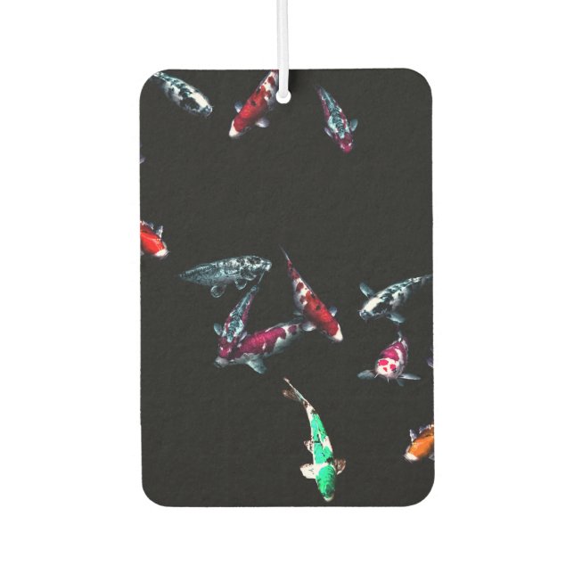 Nishikigoi Koi Coloration Fishes Car Air Freshener (Front)