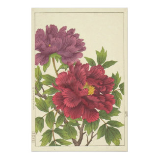 Nishimura Hodo Peony Japanese Flowers Print