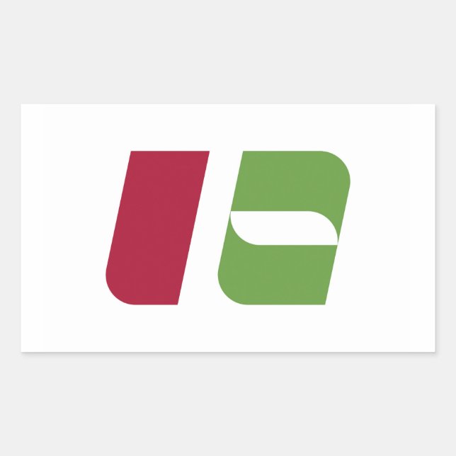 Nishinomiya city flag Hyogo prefecture japan symbo Rectangular Sticker (Front)