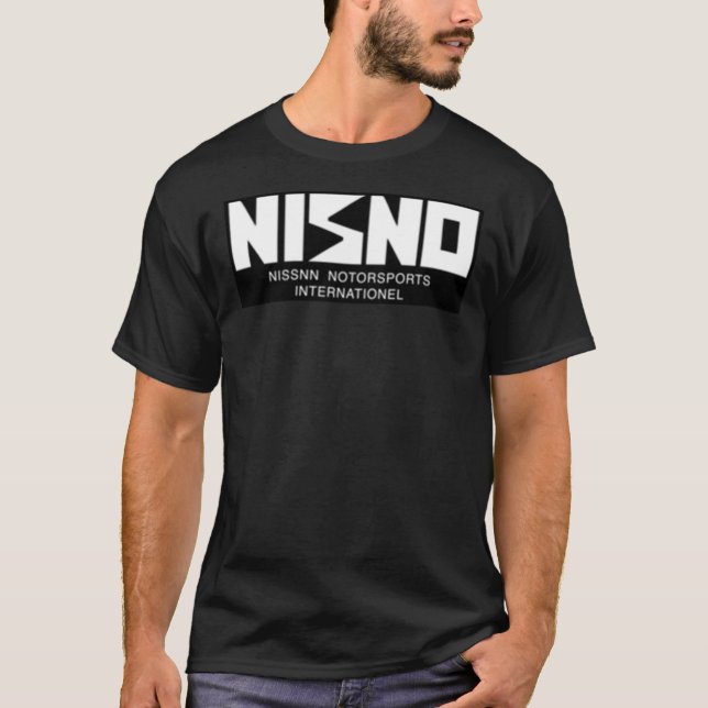 NISNO Initial D NISMO Old Logo Spoof White Classic T-Shirt (Front)