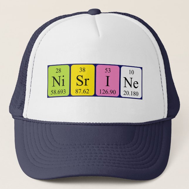 Nisrine periodic table name hat (Front)