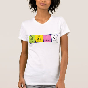 Nisrine periodic table name shirt