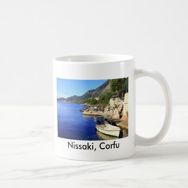 Nissaki, Corfu Coffee Mug (Right)