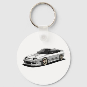 nissan 240sx hand drawn artwork key ring