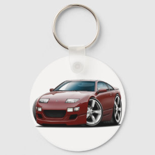 Nissan 300ZX Maroon Car Key Ring