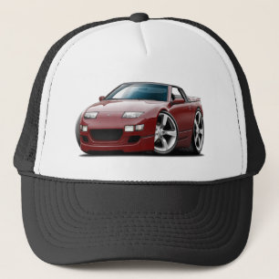 Nissan 300ZX Maroon Convertible Trucker Hat