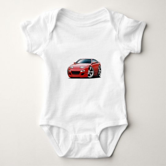 Nissan 300ZX Red Car Baby Bodysuit