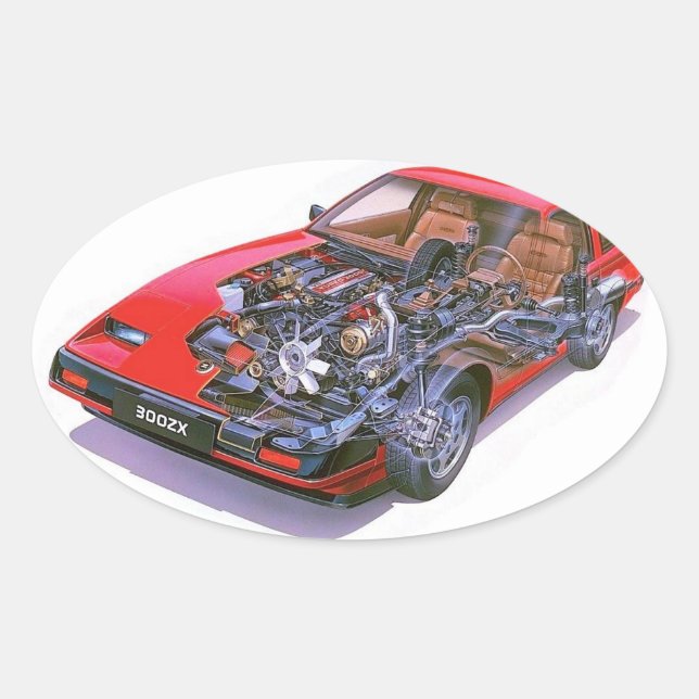 nissan 300zx sticker (Front)