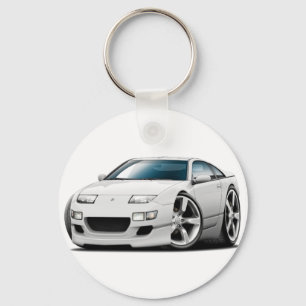 Nissan 300ZX White Car Key Ring