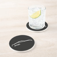 Nissan 350z White Silhouette Coaster Zazzle