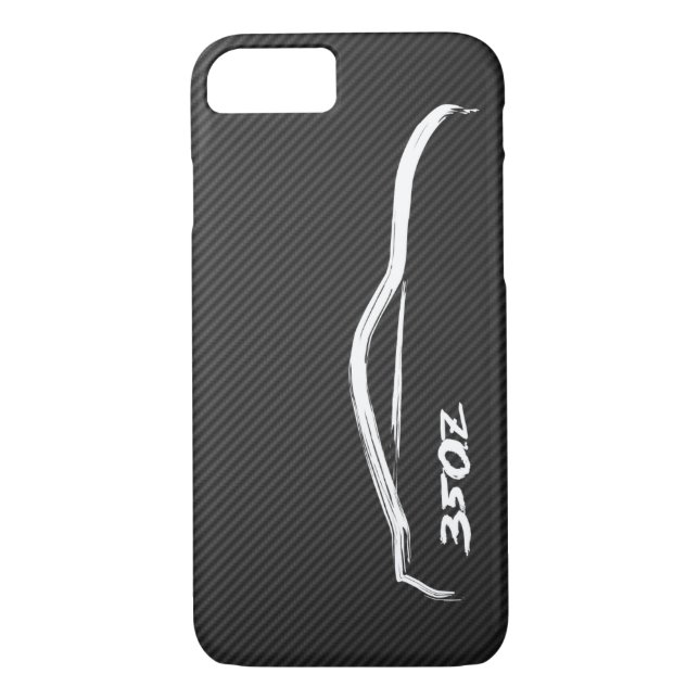 Nissan 350Z White Silhouette Logo Case-Mate iPhone Case (Back)