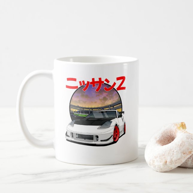 Nissan 350Z (Z33) Coffee Mug (With Donut)