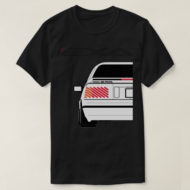 Nissan Exa Coupe White T-Shirt (Design Front)