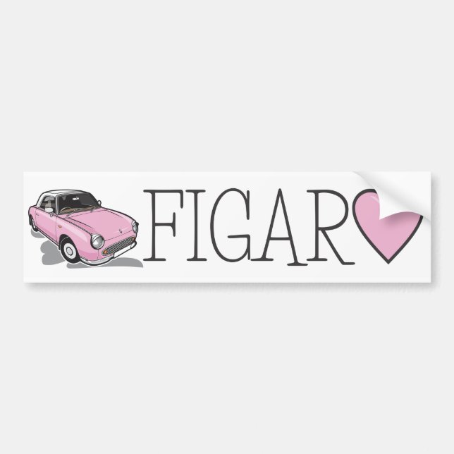 Nissan Figaro Bumper Sticker (Front)