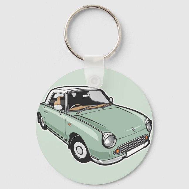 Nissan Figaro Emerald Green Key Ring (Front)