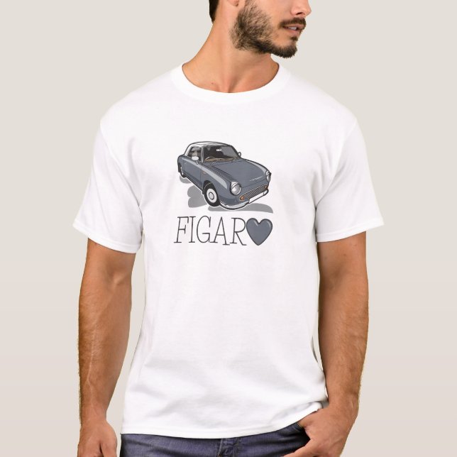 Nissan Figaro Lapiz Grey T-Shirt (Front)