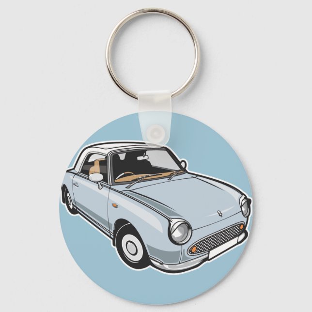 Nissan Figaro Pale Aqua Key Ring (Front)