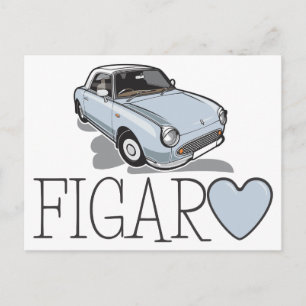 Nissan Figaro Pale Aqua Postcard
