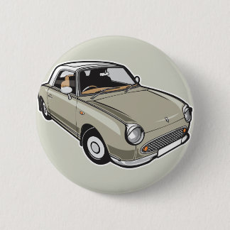 Nissan Figaro Topaz Mist 6 Cm Round Badge