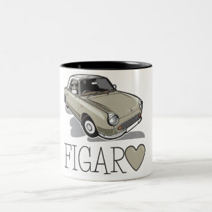 Nissan Figaro Topaz Mist Two-Tone Coffee Mug